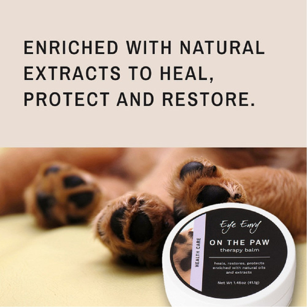 On The Paw Therapy Balm for Dogs, Cats & Rabbits - Soothe Dry Paws & Nose - Perfect for Winter Care & Healing Cracks