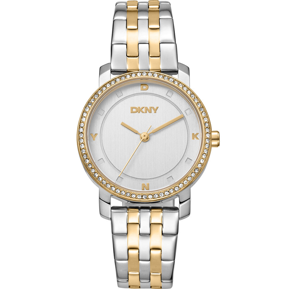 DKNY Astoria Glitz DK1L065M0065 Women's Watch - Luxury Gold-Tone Stainless Steel Bracelet, Crystal Accents - Perfect for Office, Party & Special Occasions