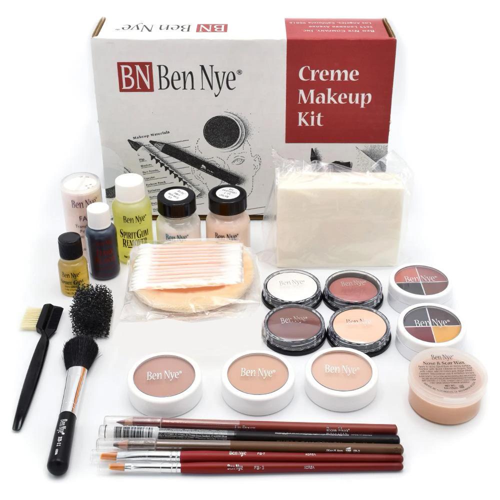 Ben Nye Theatrical Creme Makeup Kit - Professional Stage & Special FX Cosmetics for Halloween, Costume Parties & Theater Performances