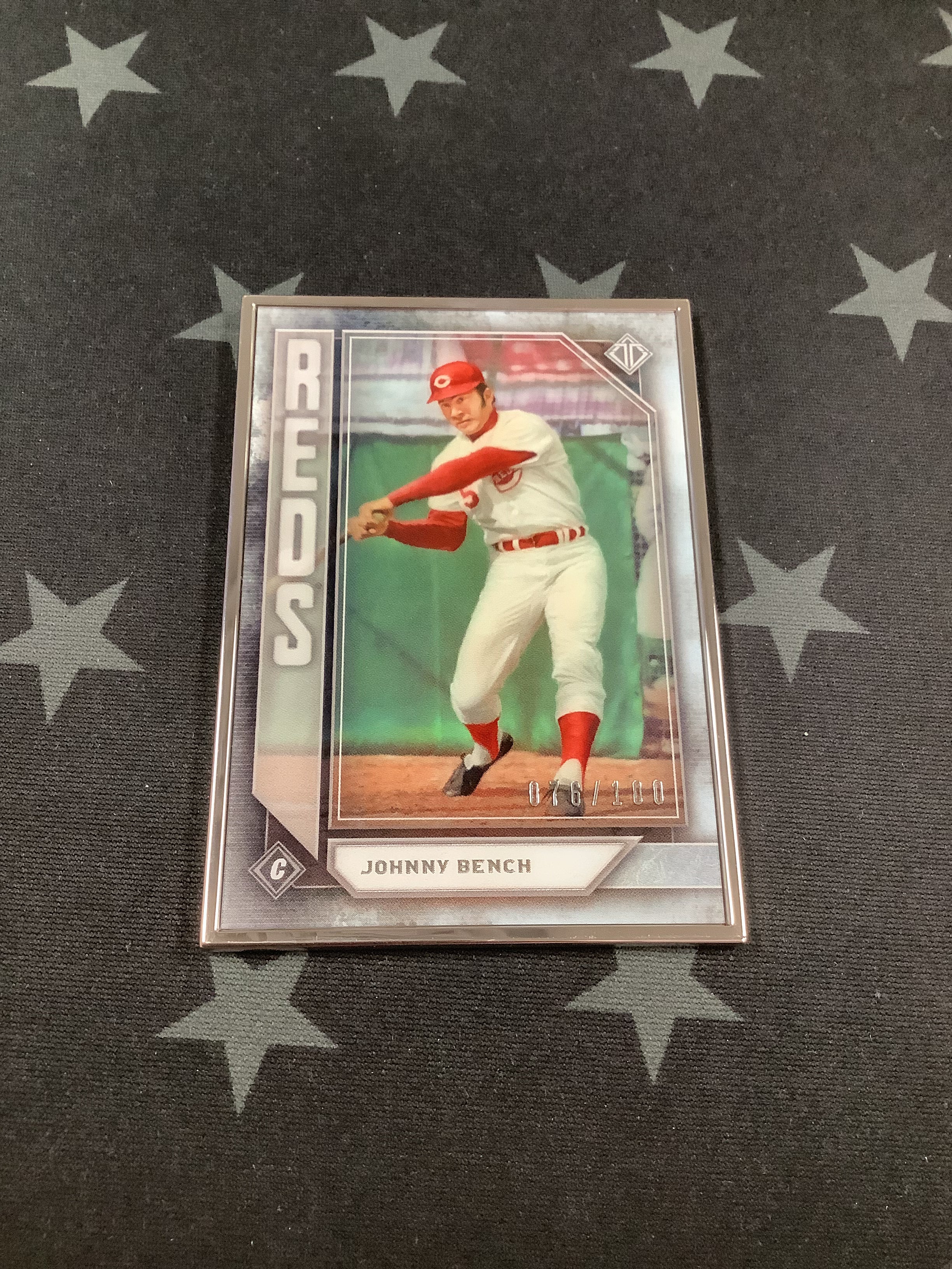 Johnny Bench Transcendent Collection Baseball Card #39/100 - Limited Edition Autographed Memorabilia for Collectors & Sports Fans