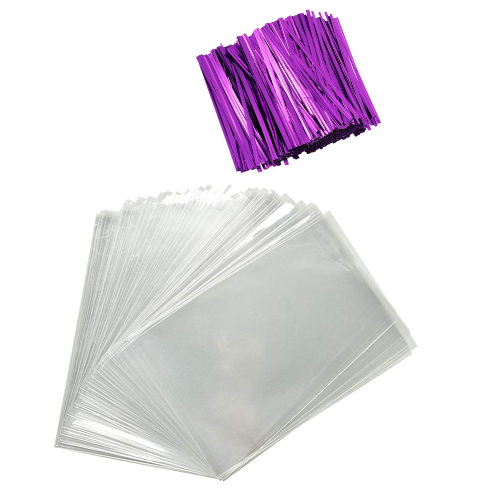 Milisten 1000pcs Clear Gift Bags 10x15cm - Wedding, Candy Buffet, Valentine Chocolates, Cookie & Treat Packaging - Perfect for Party Favors, Holiday Gifts & Bulk Candy Storage