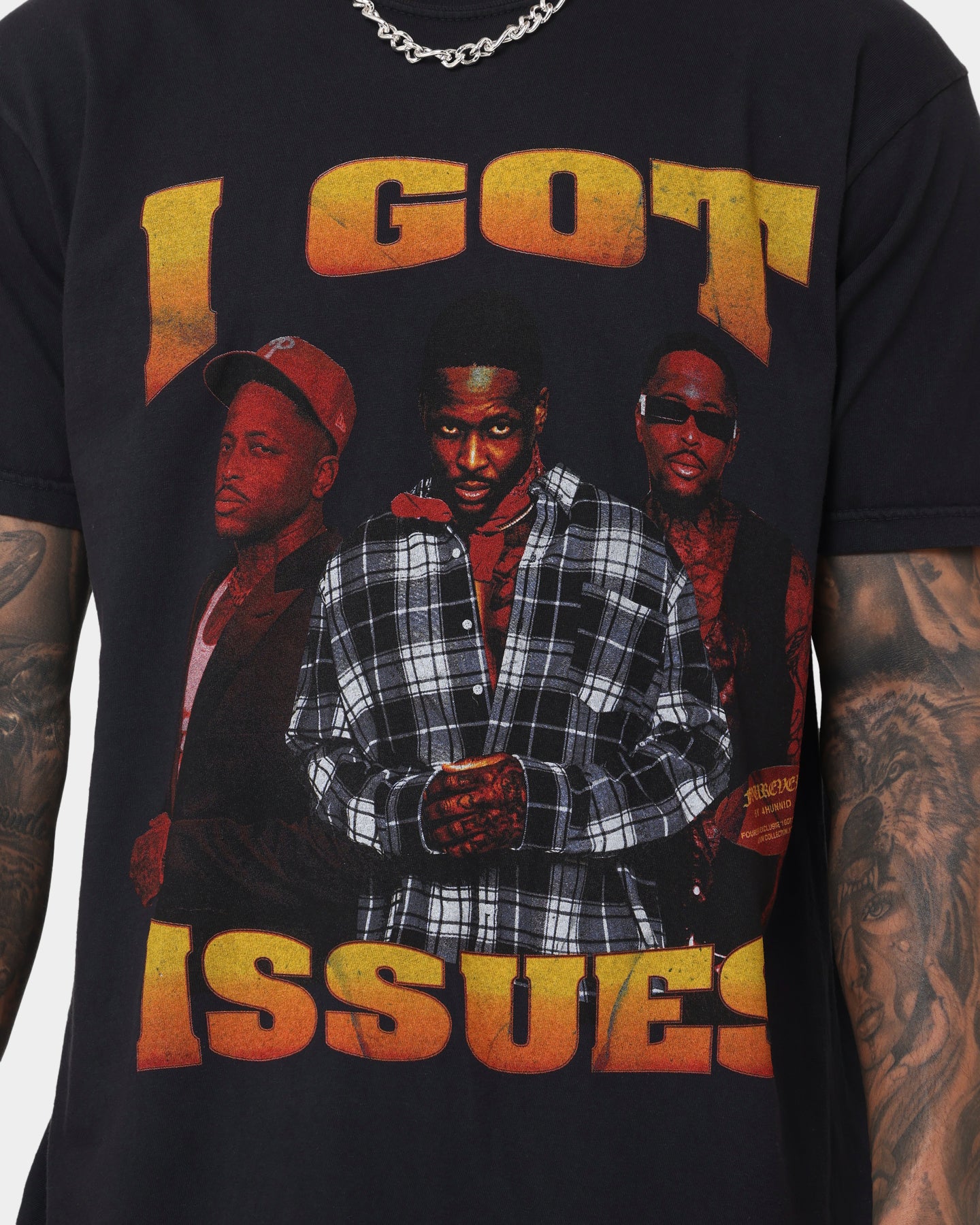 4HUNNID Forever Issues Rap T-Shirt - Black | Hip Hop Music Fan Gift for Men & Women | Perfect for Concerts, Streetwear & Casual Outfits