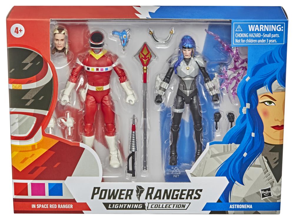 Power Rangers In Space Lightning Collection Red Ranger VS Astronema Two Pack Action Figures – Collectible Toy Set for Fans, Kids & Adults – Perfect for Display, Play & Gifting