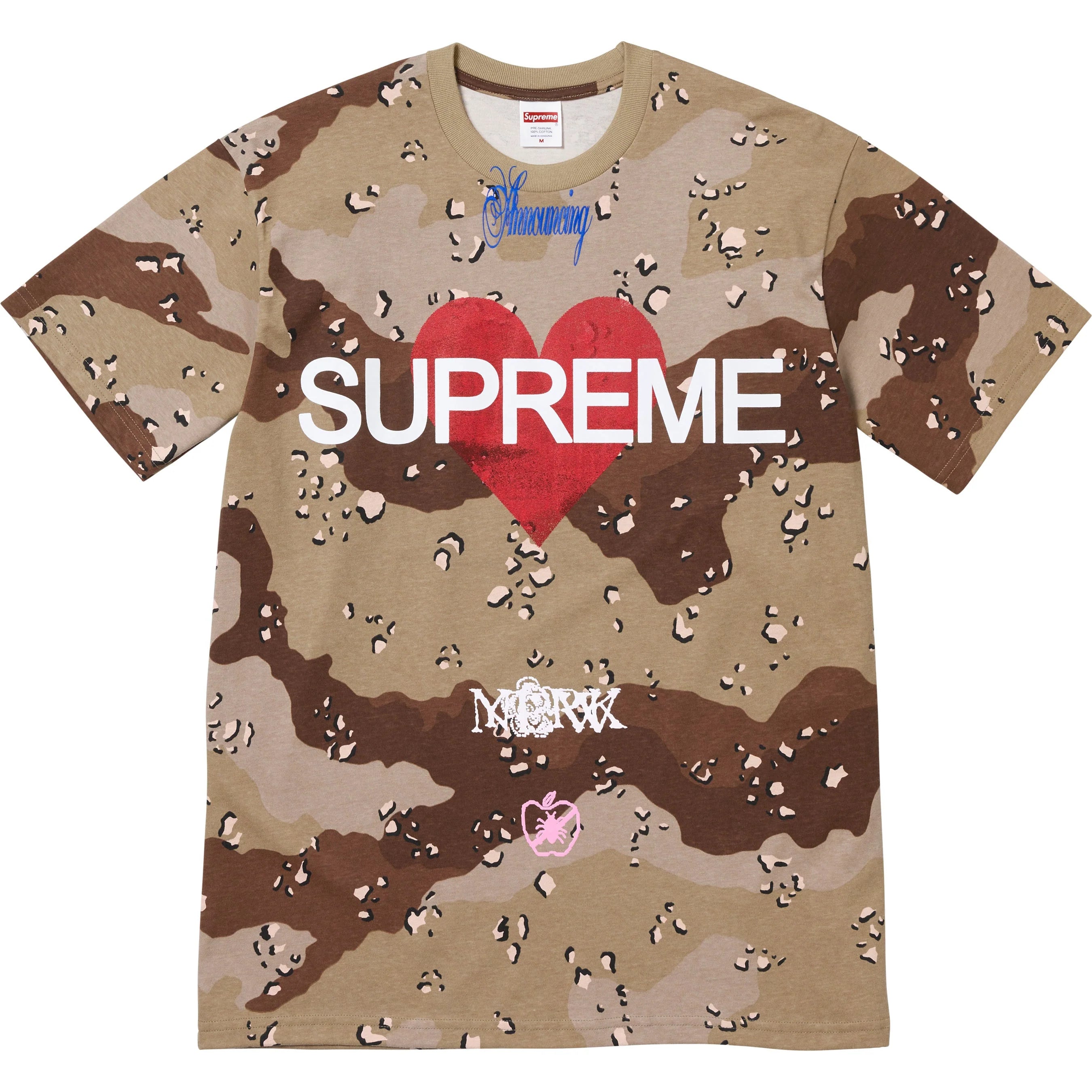 Supreme Chocolate Chip Camo Graphic T-Shirt - Streetwear Fashion for Men & Women - Perfect for Casual Wear, Concerts, and Urban Outfits