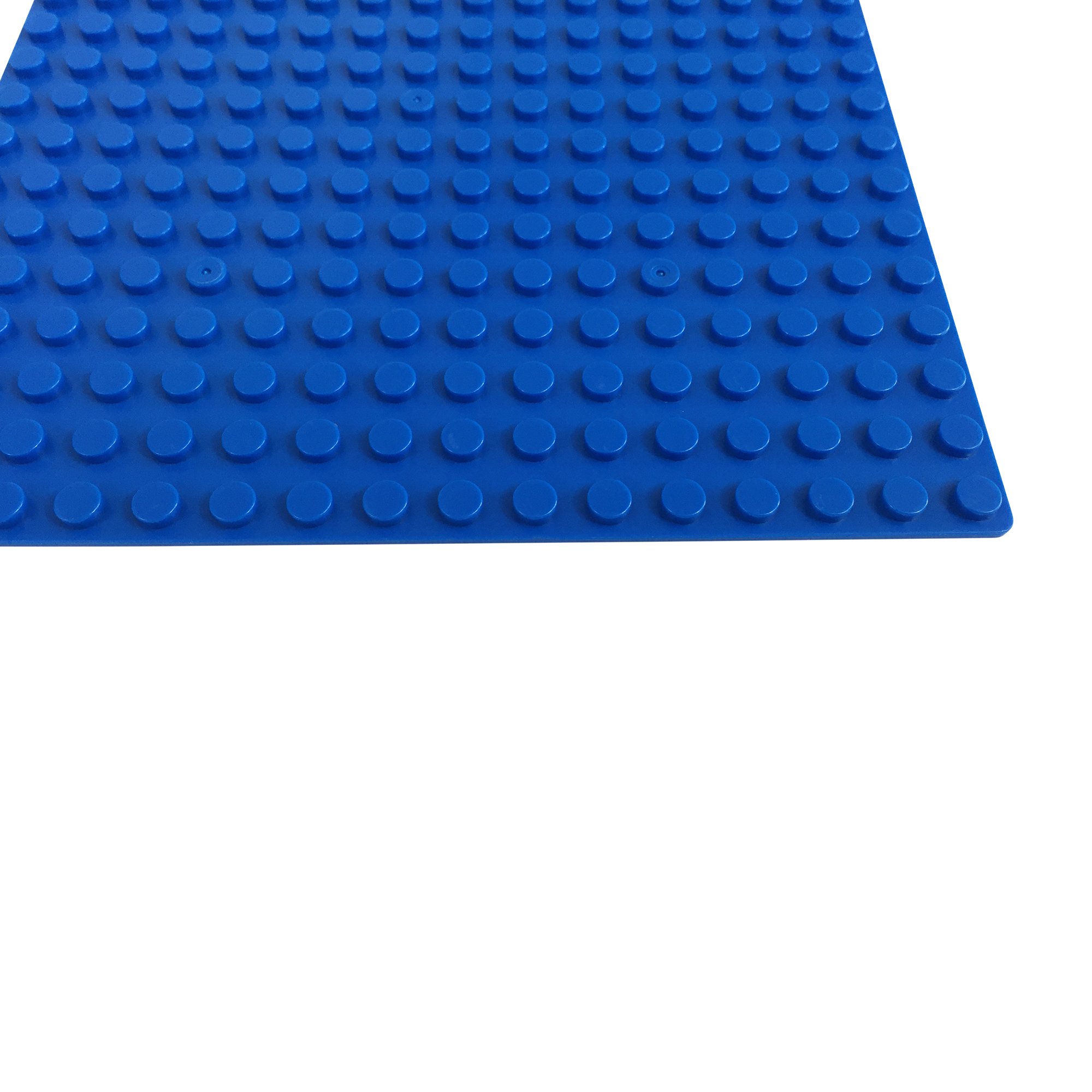 8 Pcs Katara 1741 Building Plates 13x13cm - Compatible with Lego, Sluban, Papimax, Q-Bricks - Blue Baseplates for Creative Construction & DIY Projects