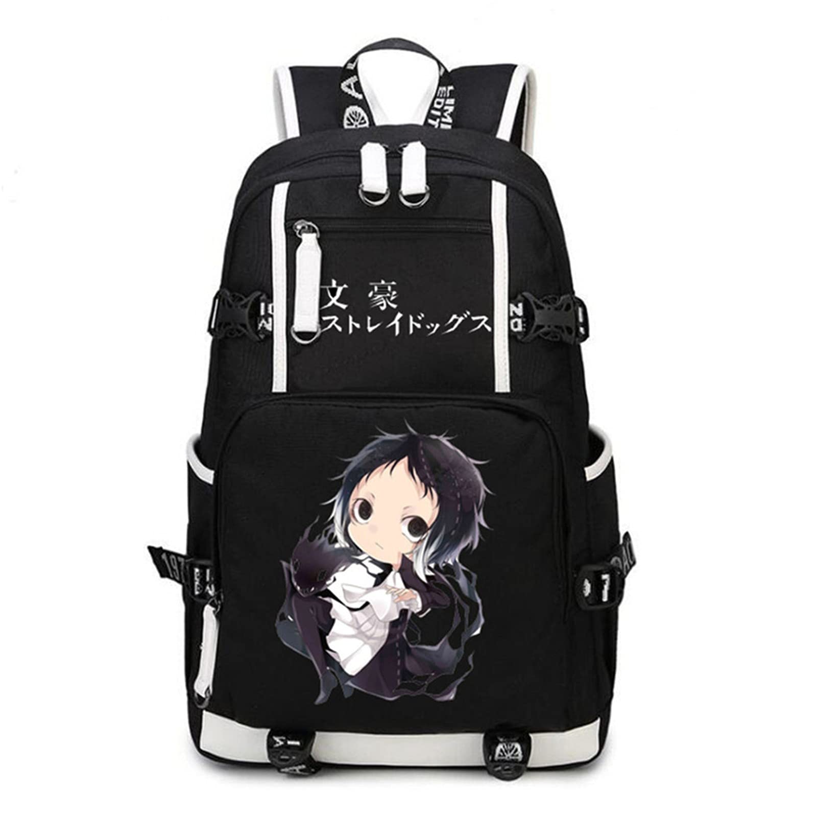 ISaikoy Anime Bungo Stray Dogs Cosplay Backpack - Stylish Unisex Bookbag for School, Travel & Daily Use - Lightweight Shoulder Bag for Anime Fans & Students