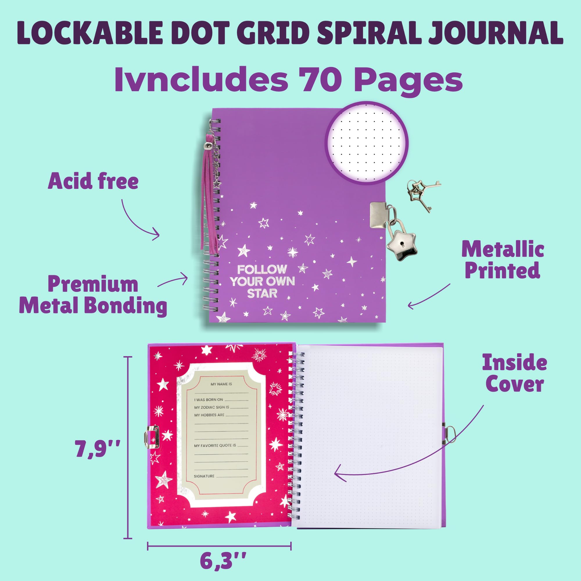 Piccassio DIY Scrapbook Journal Kit for Teens & Girls Ages 15+ - Complete Creative Craft Set with Stickers, Stationery & Art Supplies - Perfect for Memory Keeping, Bullet Journaling & Gift Giving