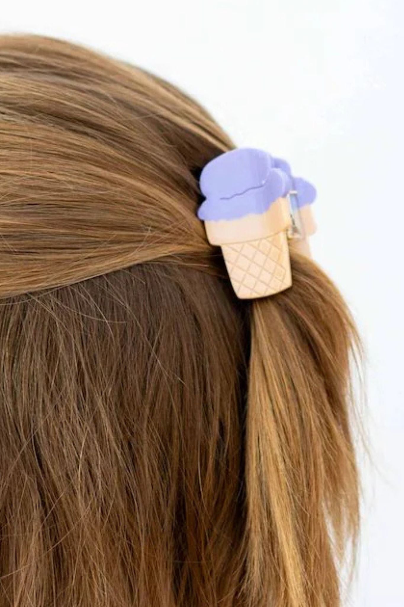 Mini Ice Cream Hair Claw Clip - Cute Pastel Hair Clips for Women & Girls - Perfect for Summer, Beach, Parties & Everyday Hairstyles