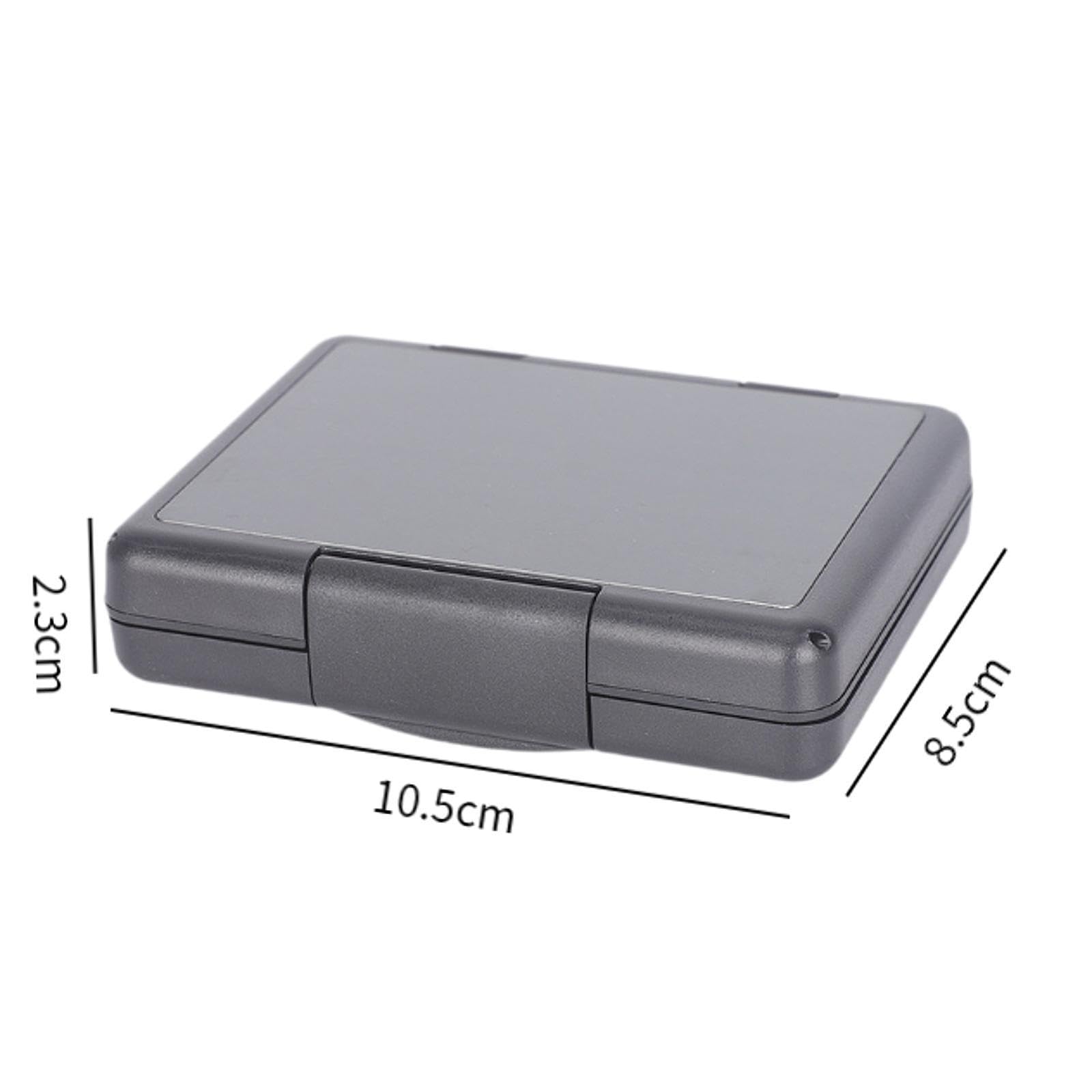 Dickly Multi-Slot Memory Card Holder - Portable Dustproof Protective Case for SD, Micro SD, CF Cards - Perfect for Photographers, Travel & Data Storage Organization, Gray