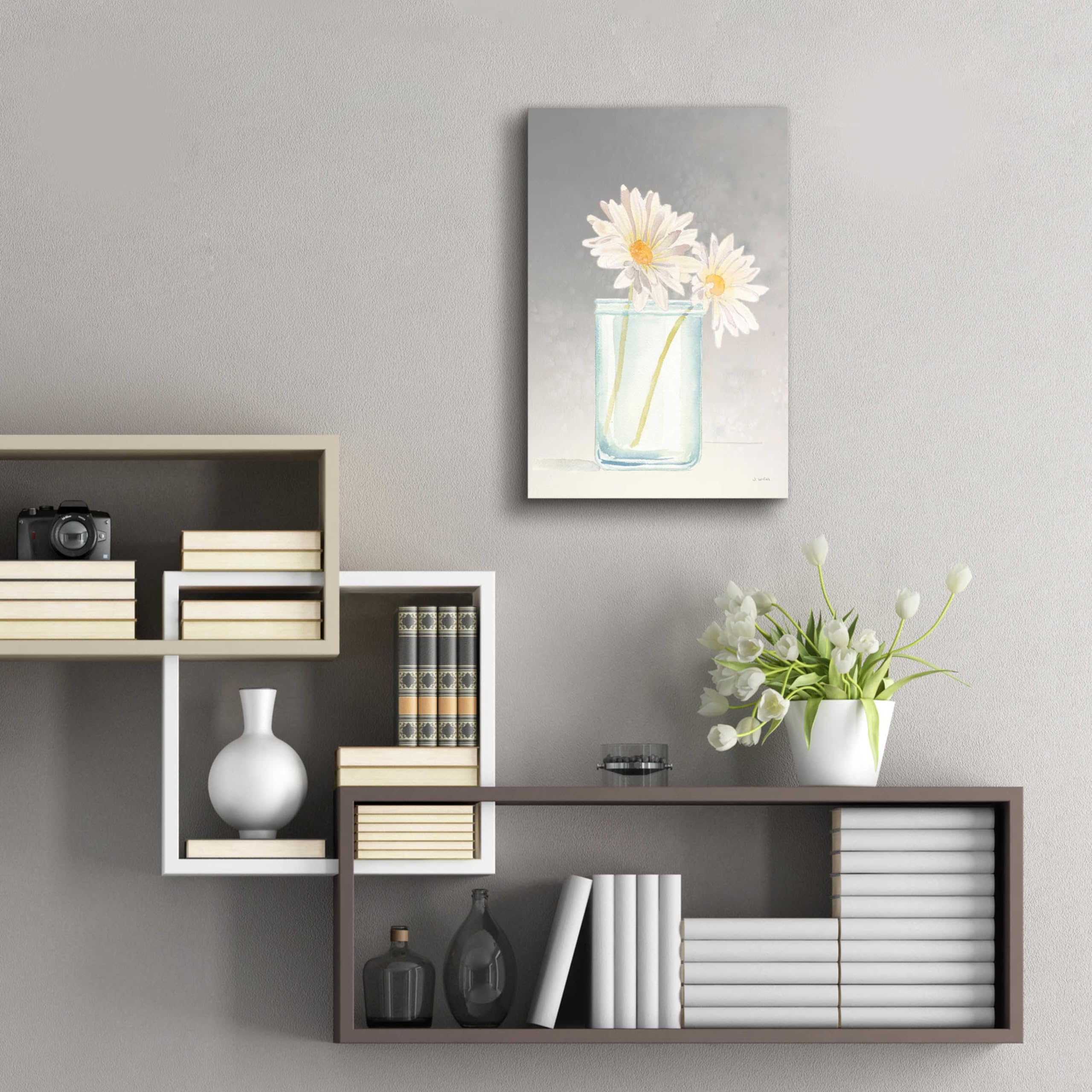 Tranquil Blossoms IV Acrylic Glass Wall Art by James Wiens - 16x24 Inches Modern Floral Painting for Living Room, Bedroom & Office Decor