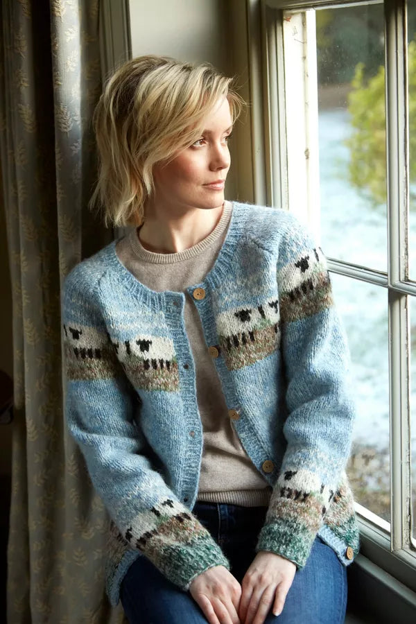 Soft and Cozy Hazy Sheep Mohair Cardigan for Women - Perfect for Fall and Winter Layering, Office Wear, and Casual Outfits