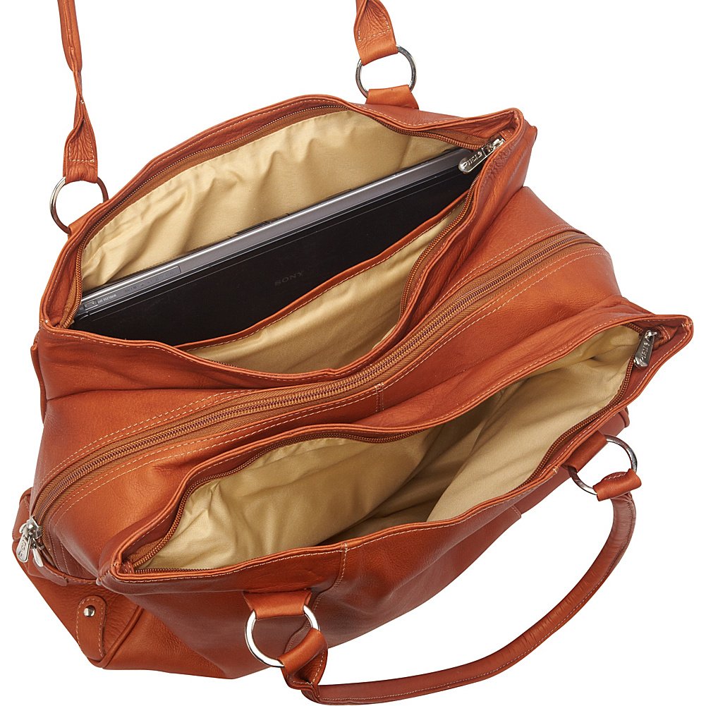Premium Laptop Travel Tote Bag - Waterproof Saddle Shoulder Bag for 15.6
