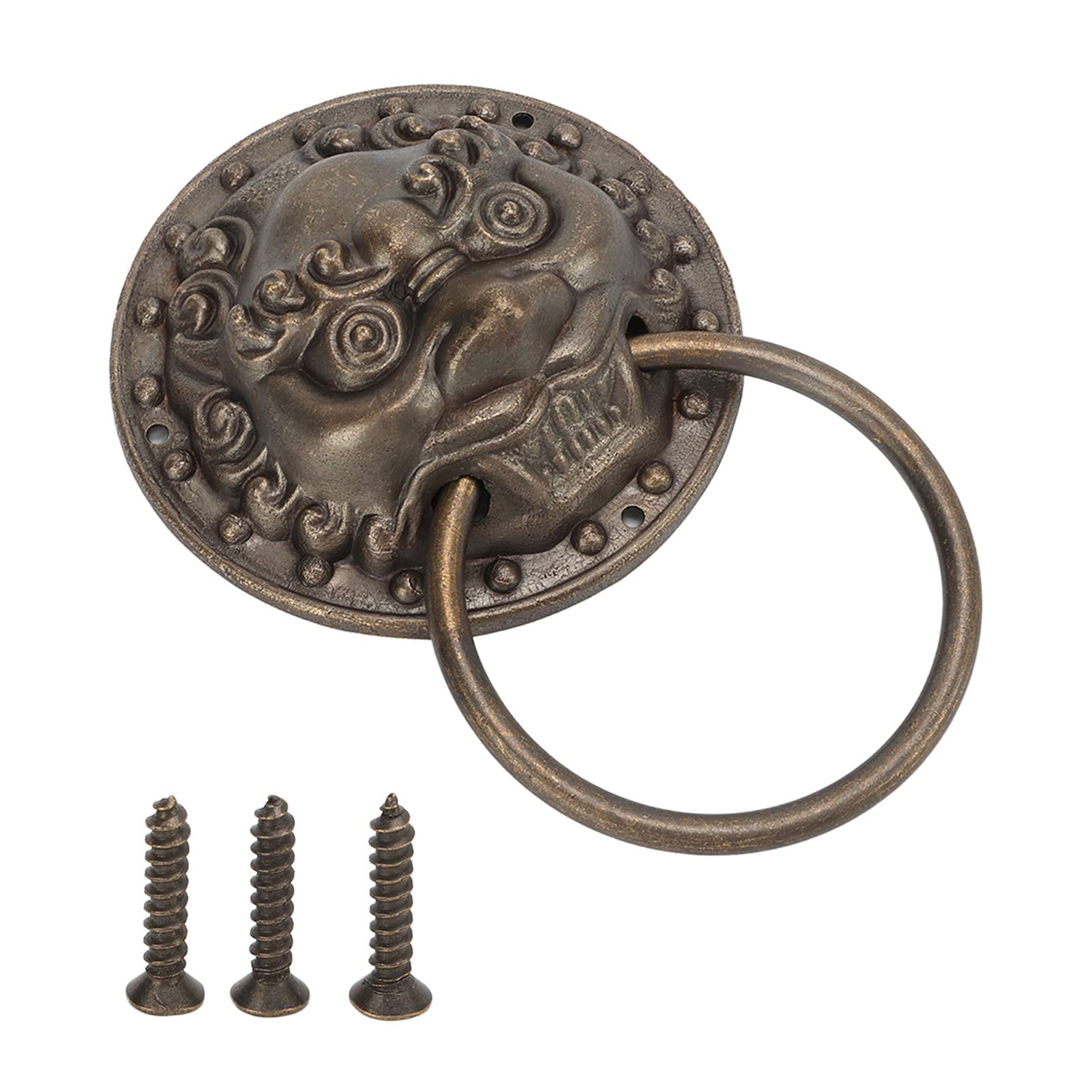 Vintage Beast Head Door Pulls - Rustproof Bronze Handles for Cabinets & Drawers - Home Decor