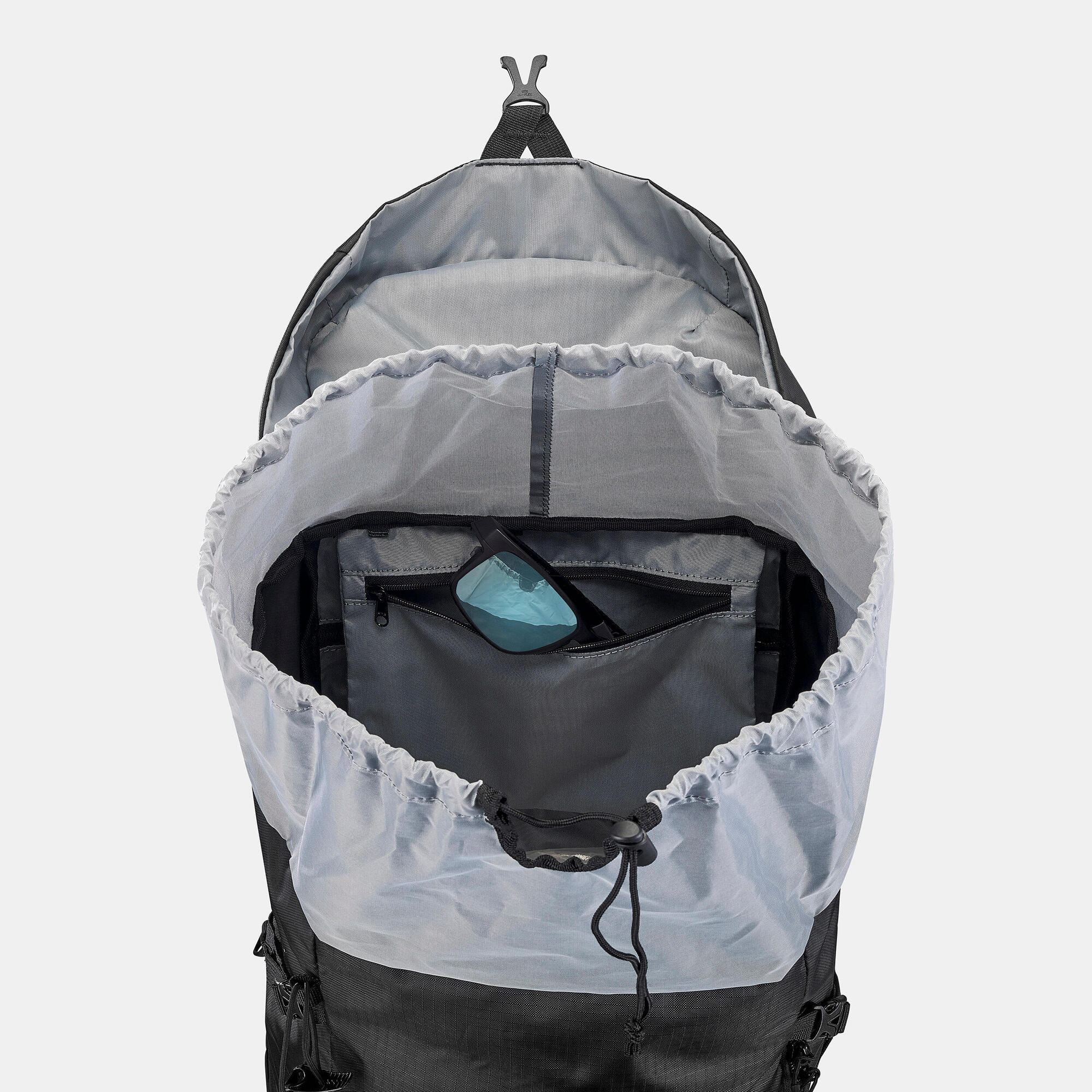 Quechua MH100 35L Lightweight Hiking Backpack for Men & Women - Water-Resistant Daypack for Outdoor Adventures, Camping, and Travel