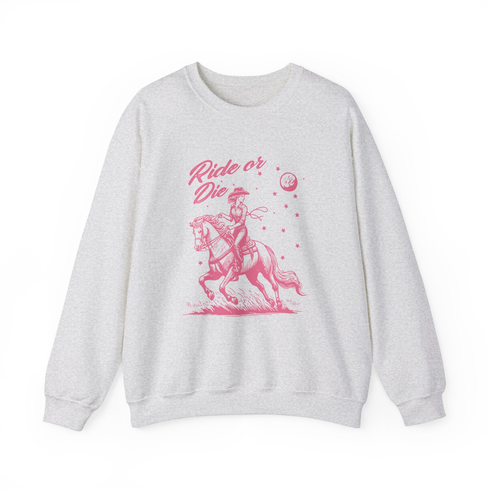Ride Or Die Crewneck Sweatshirt - Trendy Unisex Pullover for Streetwear & Casual Outfits - Perfect for Everyday Wear, Gym, and Urban Fashion