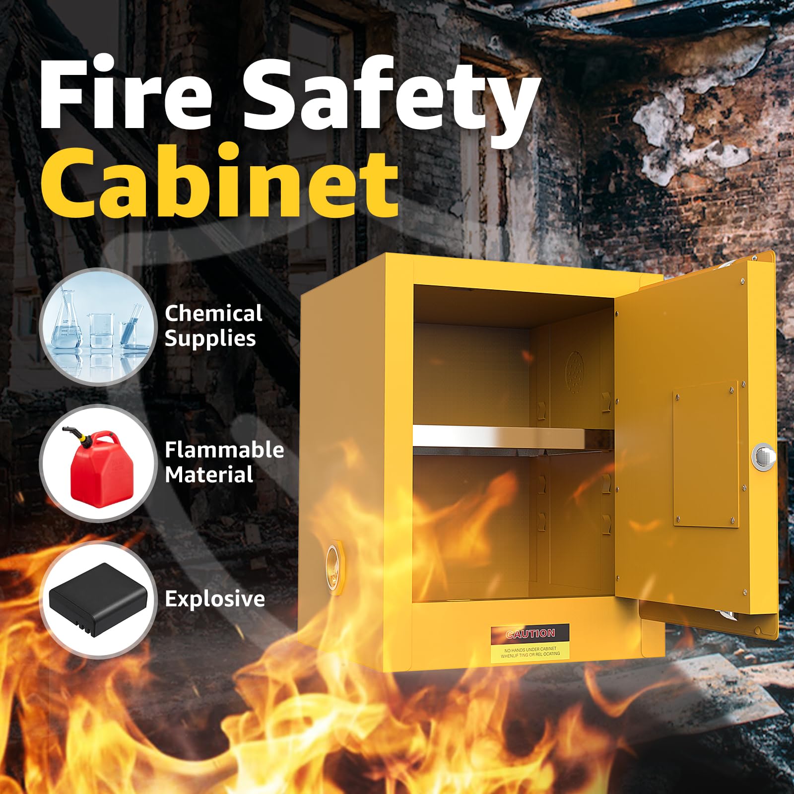 12 Gallon Fireproof Storage Cabinet - 17