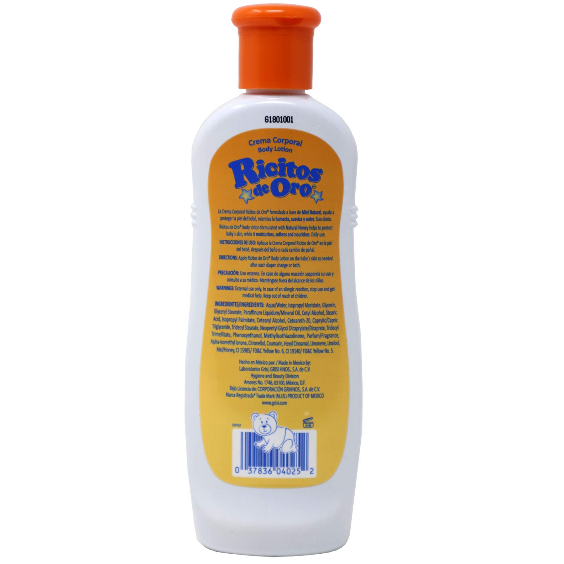 Goldilocks Honey Body Lotion - Hypoallergenic Baby Lotion with Natural Honey Extract, 8.4 Fl Oz - Gentle Moisturizer for Sensitive Skin & Newborn Care | Perfect for Daily Hydration & Post-Bath Nourishment