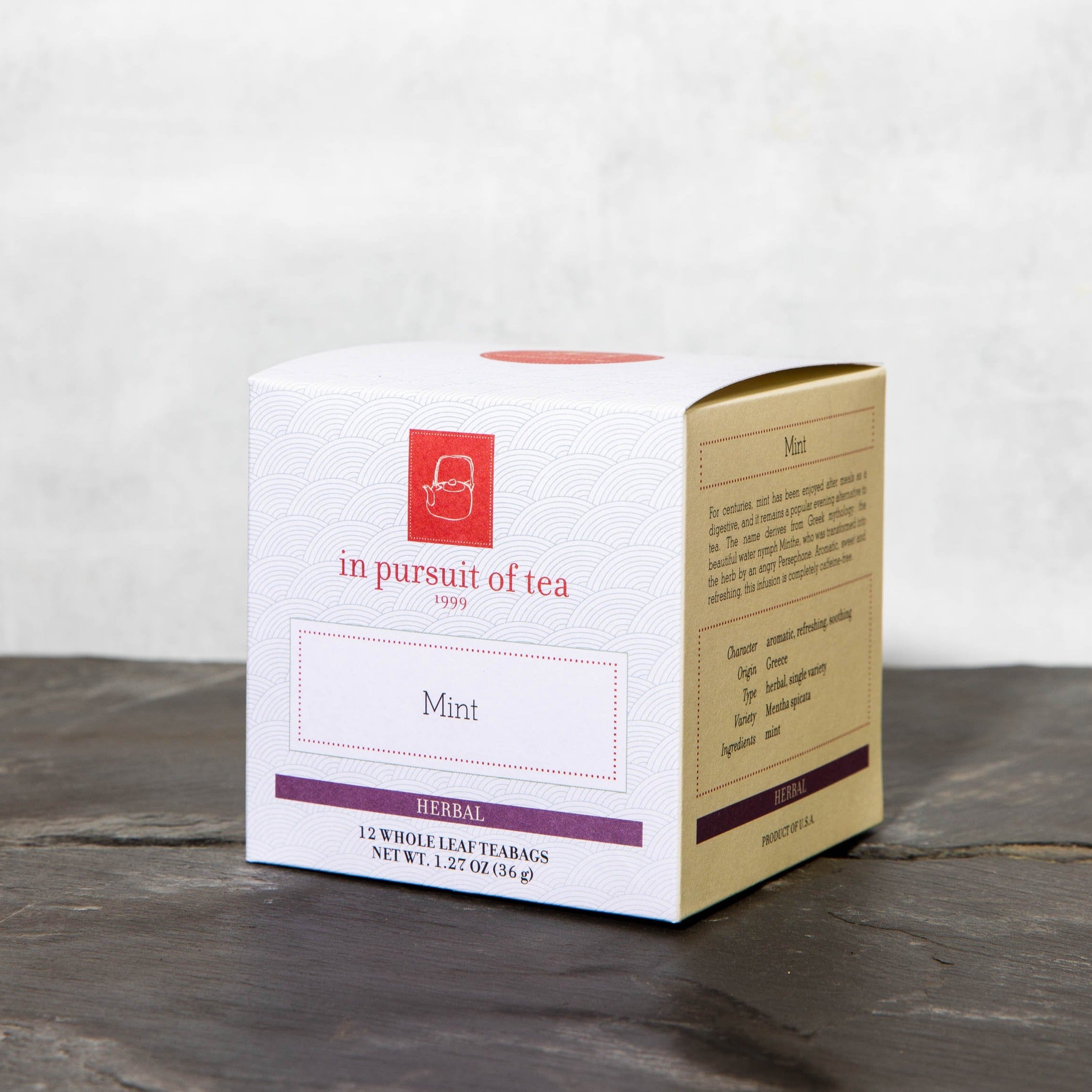 Organic Mint Tea Bags - 100% Natural Peppermint Leaves for Relaxation & Digestion - Perfect for Stress Relief, After Meals & Evening Relaxation