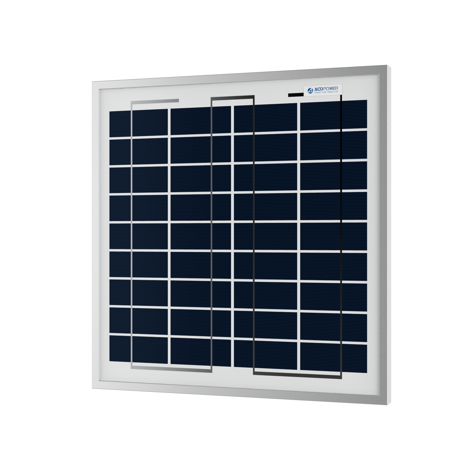 ACOPower 15W Polycrystalline Solar Panel - 12V Battery Charger for RV, Boat, Camping & Off-Grid Power Supply | Portable Solar Charging Solution for Outdoor Adventures