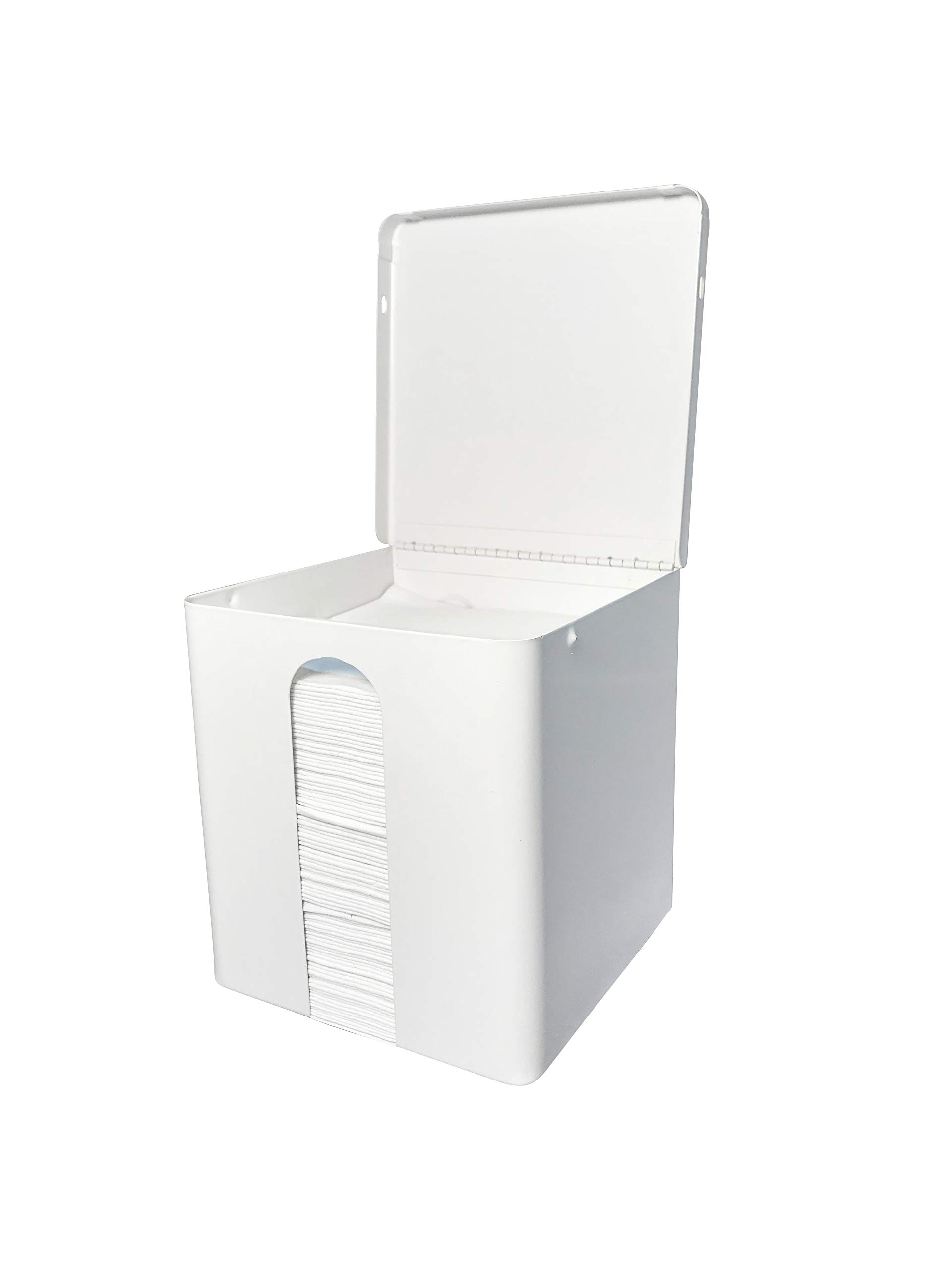 Disposable Washcloth Dispenser with 100 Dry Wipes | 6.75