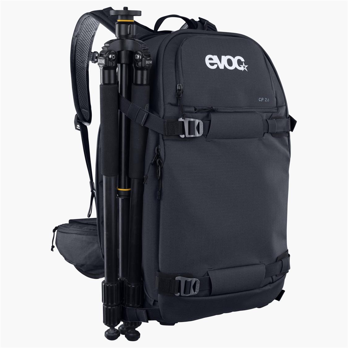 Evoc CP 26 Professional Camera Backpack (SS25) - Waterproof DSLR Bag for Photographers - Perfect for Travel, Hiking & Outdoor Photography Gear Protection