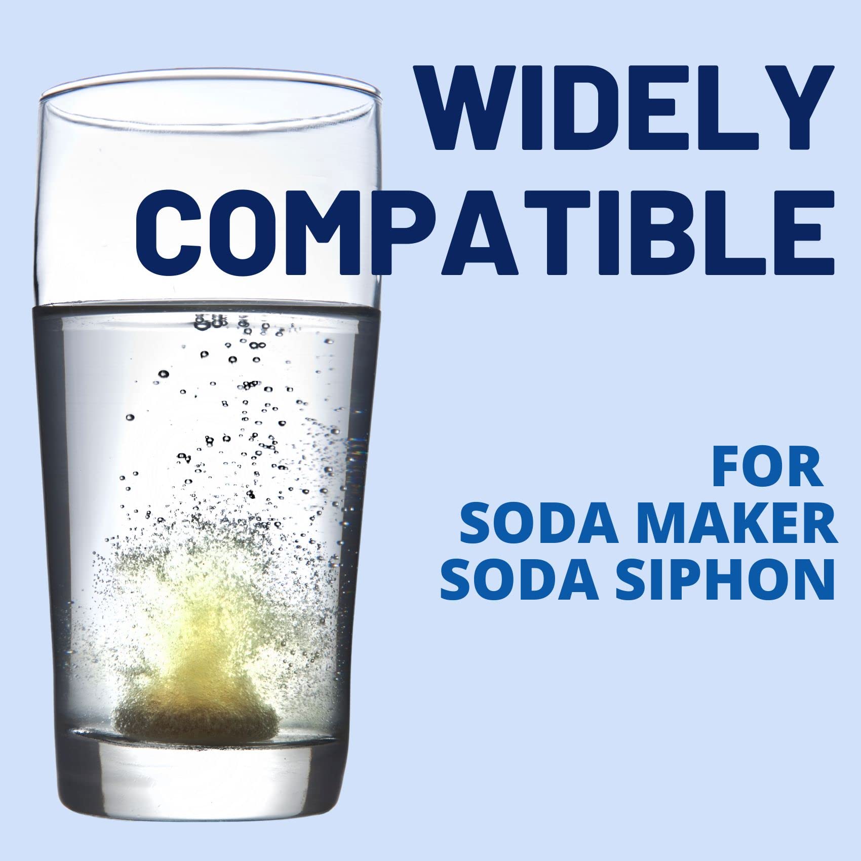 GreatWhip 50 Count 8g CO2 Soda Cartridges - Compatible with Soda Makers, Carbonated Water Machines & Sparkling Water Makers | Perfect for Home Carbonation, DIY Sparkling Drinks & Soda Making
