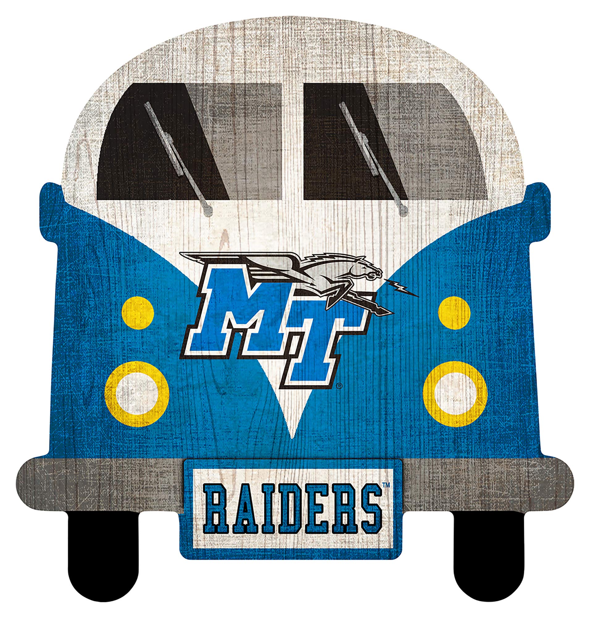 Fan Creations NCAA 12-Inch Team Bus Sign - Durable College Sports Decor for Tailgating, Game Day Parties & School Spirit Displays