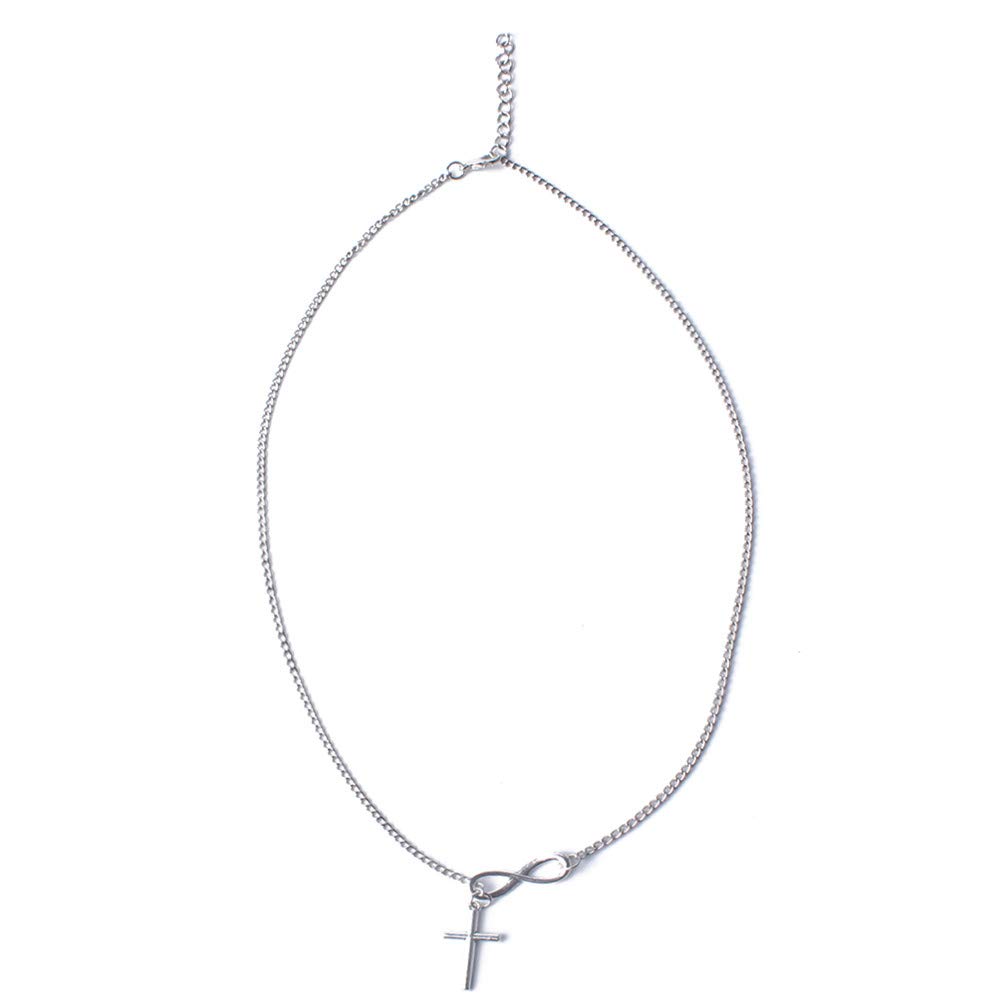 LoveAloe Dainty Tiny Cross Pendant Necklace - Sterling Silver Minimalist Cross Chain for Women & Girls | Perfect Birthday Gift, Baptism Present & Everyday Faith Jewelry