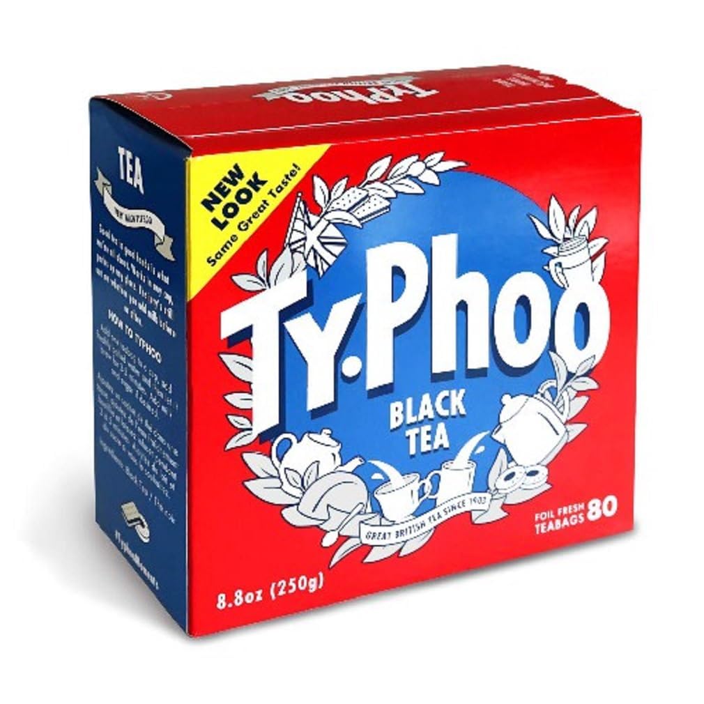 Typhoo Tea Box - 80 Premium Tea Bags (250g) | Black Tea for Breakfast, Afternoon Tea & Relaxation | Perfect for Home, Office & Gifting
