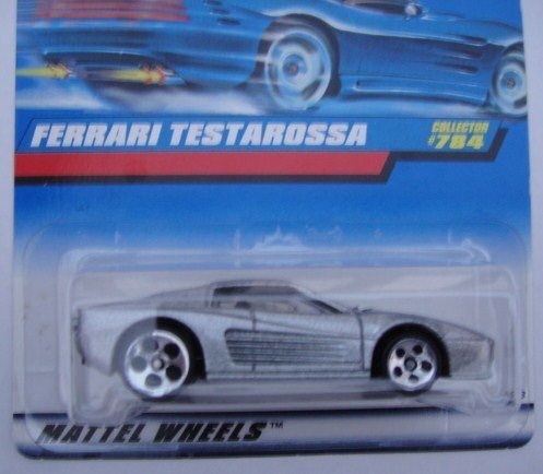 Hot Wheels Silver Ferrari Testarossa #784 5-Dot Die-Cast Toy Car – Collectible & Play for Kids & Adults – Perfect for Racing, Display & Gifting