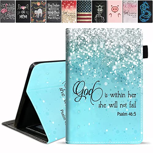 Blue Glitter Quote Bible Verse Psalm 46:5