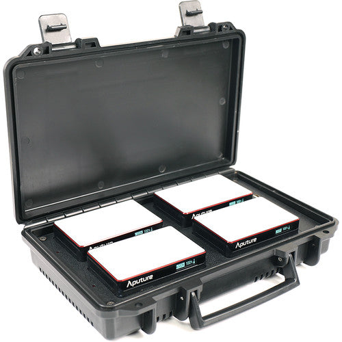 Aputure MC 4 Light Travel Kit with Charging Case - Portable LED Lighting for Photography, Videography & Content Creation - Perfect for Travel, Vlogging & On-Location Shoots