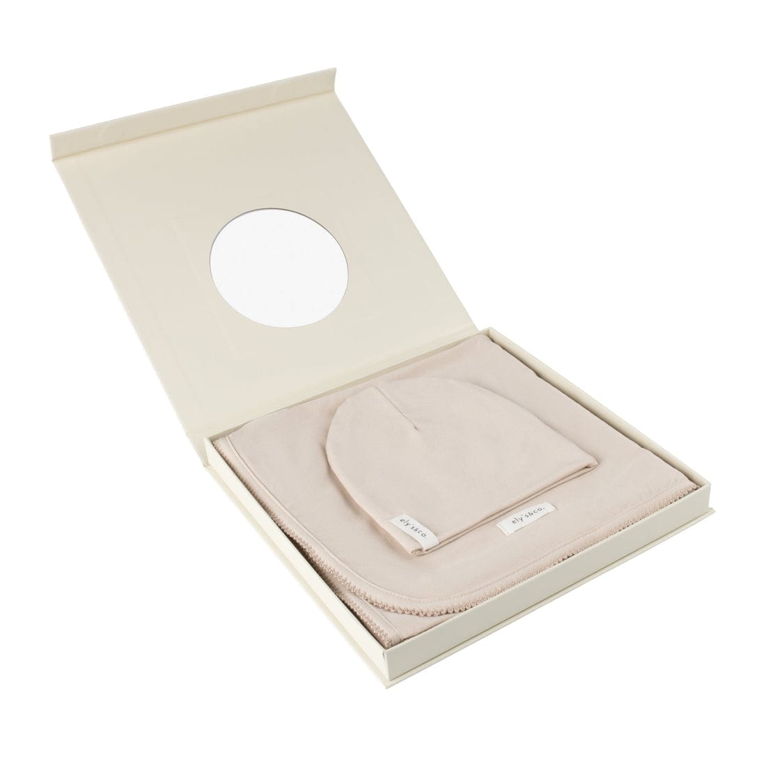 Ely's&Co. Soft Modal Baby Swaddle Blanket & Beanie Hat Gift Set - Newborn Essentials for Hospital, Photo Shoots & Baby Showers