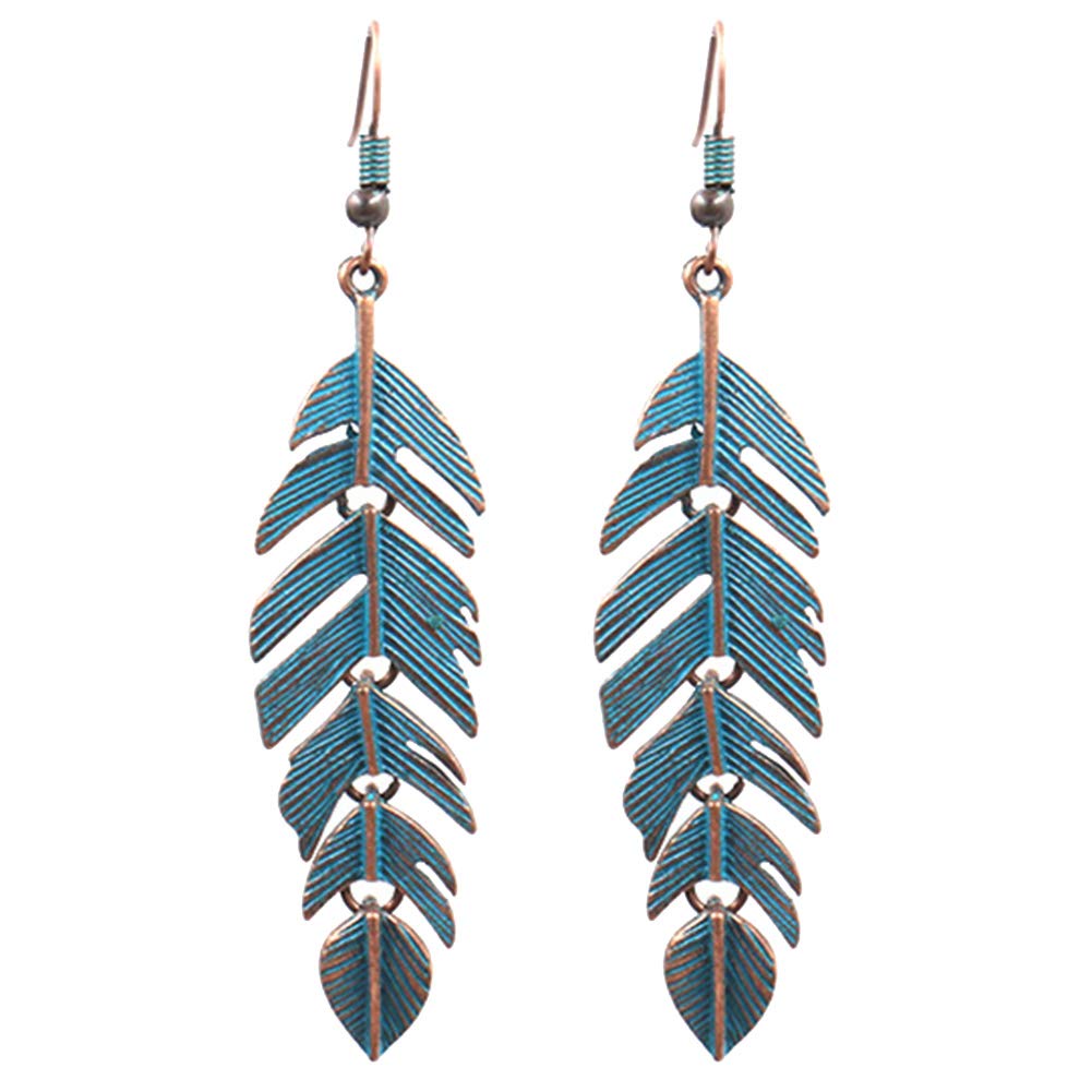 Crystal Pearl Stud Earrings & Bohemian Leaf Pendant Dangle Earrings Set - Elegant Drop Hook Ear Jewelry for Women & Girls | Perfect for Parties, Weddings & Gift Giving