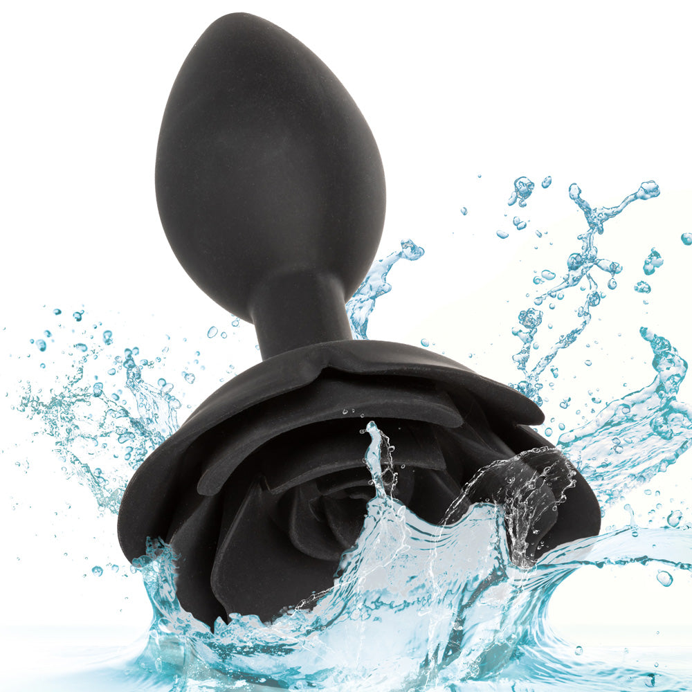 Forbidden Silicone Rose Anal Plug - Large Size for Comfort & Pleasure - Perfect for Couples Play & Solo Exploration