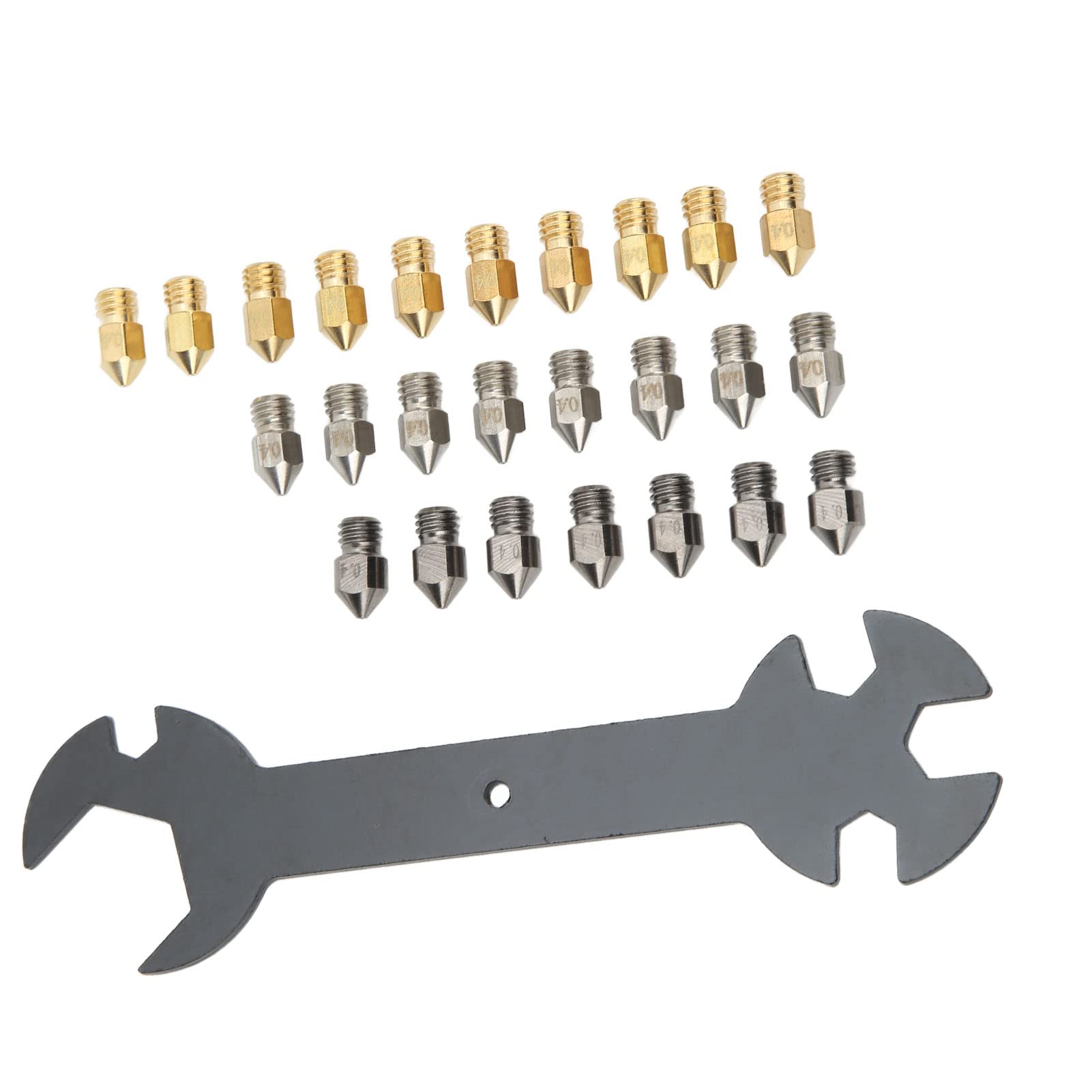 MK8 Standard 0.4mm 3D Printer Nozzle - Durable Extruder Nozzle for Easy Installation & Replacement - Perfect for Creality Ender 3, CR-10, Anet A8 | Ideal for PLA, ABS, PETG Filament Printing