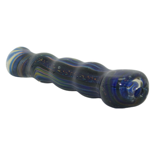Premium Caterpillar Chillum Pipe - Handmade Glass Smoking Pipe for Herbs & Tobacco | Perfect for Travel, Camping & Outdoor Use