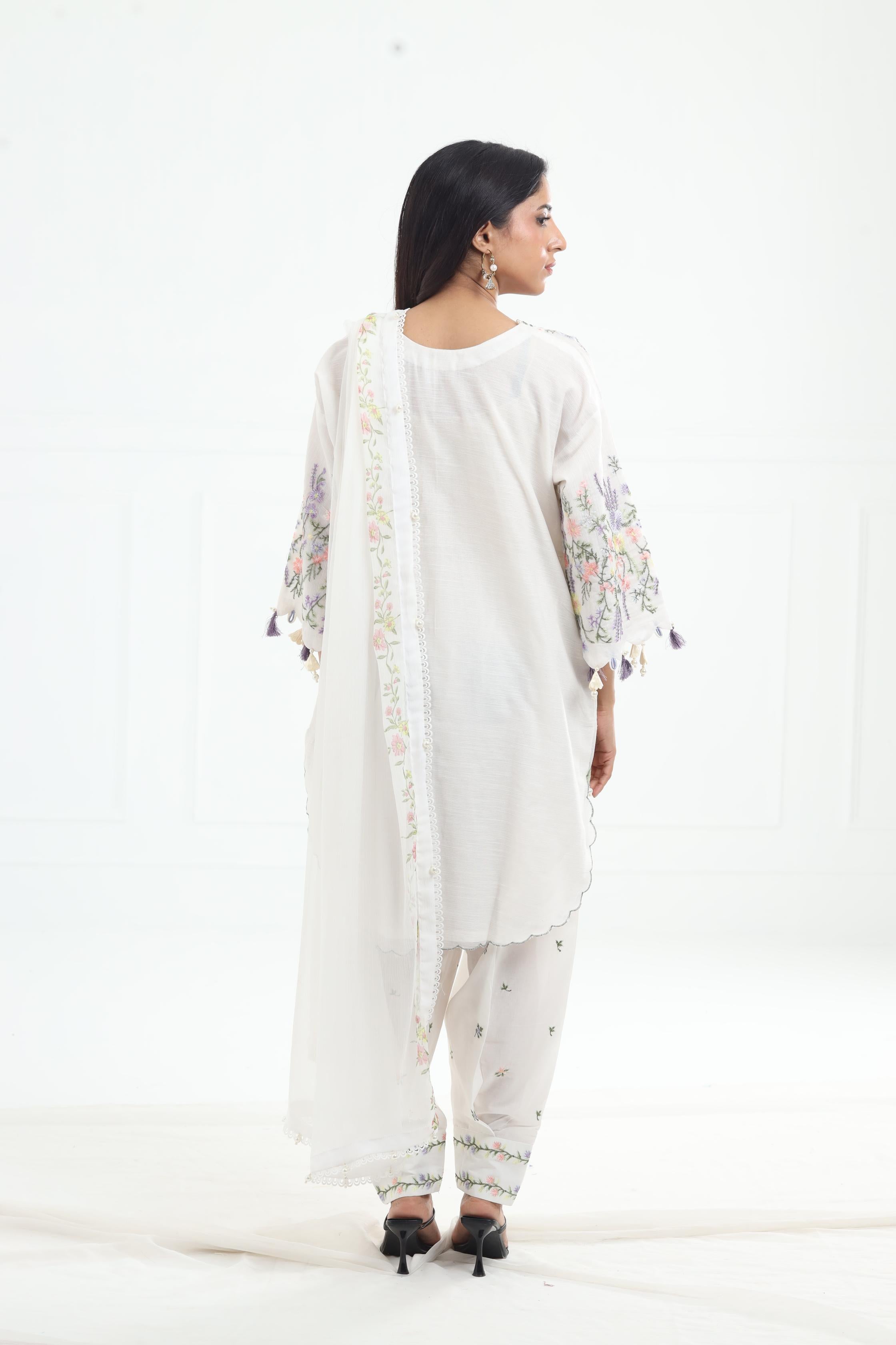 Sana Safinaz Muzlin Volume 1 Embroidered Lawn Suit - Premium Stitched Pakistani Formal Dress for Women - Perfect for Weddings, Parties & Special Occasions