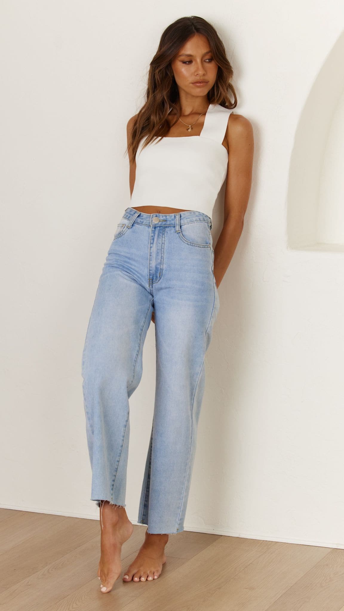 Jaykowa Women's Light Wash High Waist Skinny Jeans - Comfortable Stretch Denim for Everyday Wear & Casual Outfits