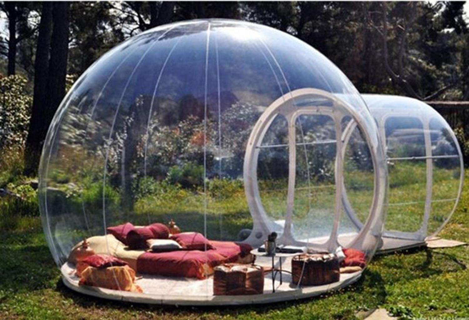 Stargaze XL Inflatable Bubble Camping Tent - Waterproof Outdoor Single Tunnel Tent for Backyard, Glamping & Stargazing - Perfect for Camping, Garden Parties & Romantic Getaways