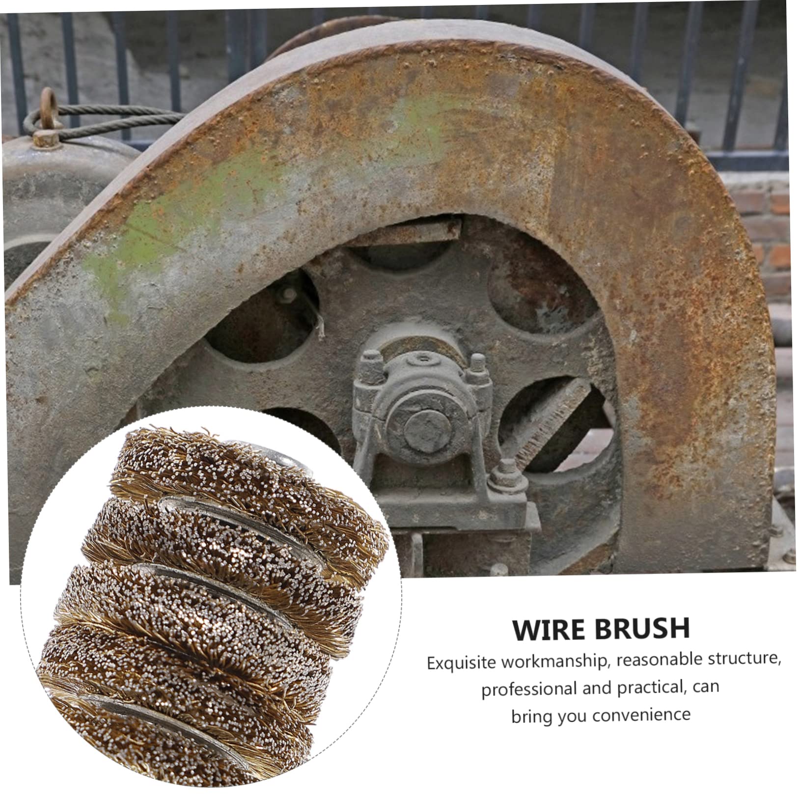 Electric Wire Brush Wheel for Drill & Grinder - Clean Steel & Polishing for Metalwork