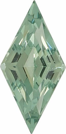 12x6mm Kite Step Cut Lab-Created Green Sapphire Gemstone for Jewelry Making - Perfect for Rings, Earrings & Necklaces