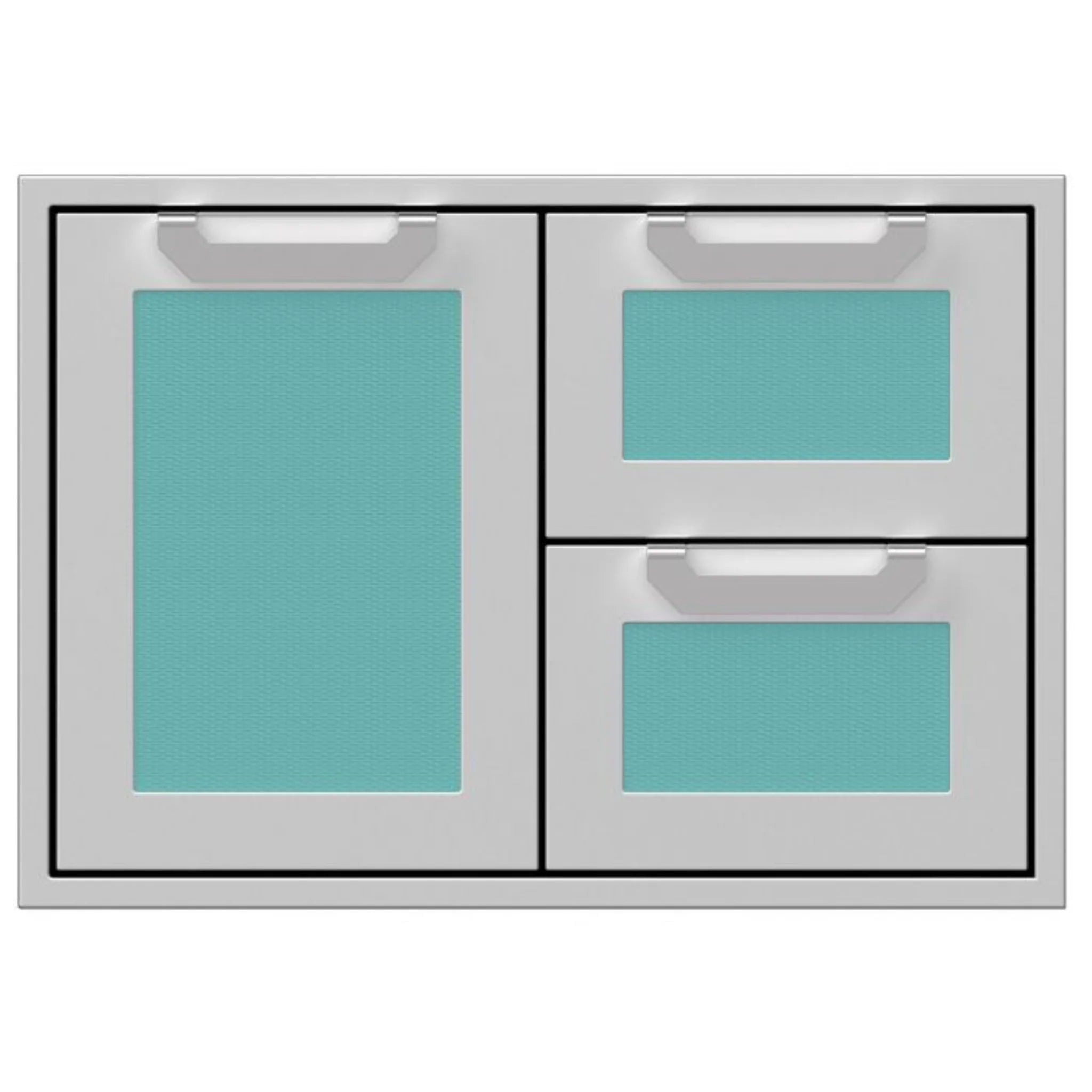 Hestan 30-Inch Outdoor Combo Door/Drawer Stainless Steel Grill Cabinet - Perfect for Backyard BBQ, Patio Cooking & Outdoor Kitchen Setup