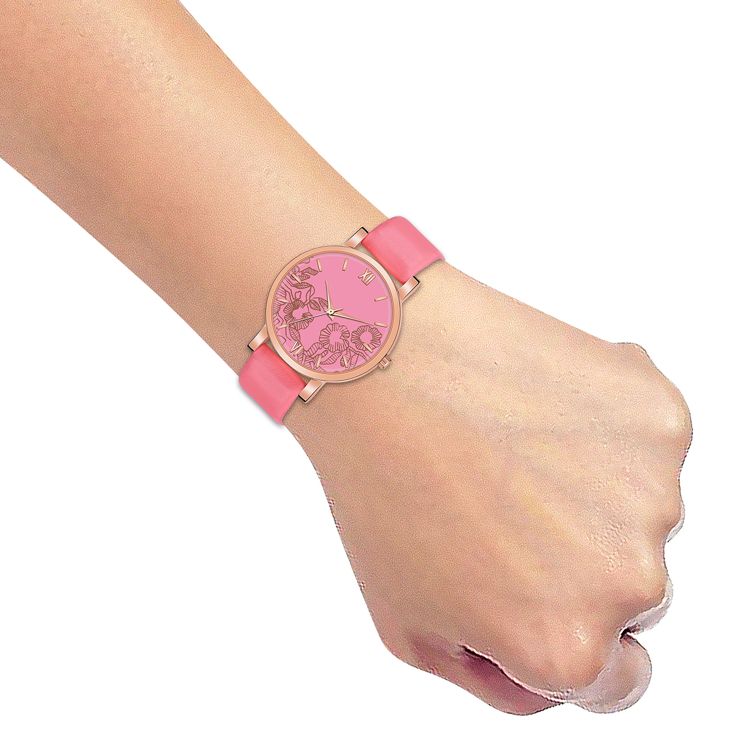 Motu Gaju Analog Watch for Women & Girls - Colorful Dial with Leather Strap - Perfect Gift for Birthday, Anniversary & Special Occasions | Stylish Casual & Office Wear Accessory