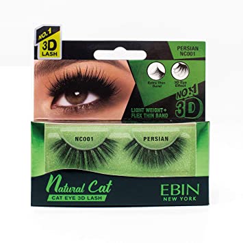 EBIN NATURAL 3D Cat Eye False Eyelashes - Choose Your Style for Dramatic Volume & Length | Perfect for Parties, Weddings & Special Occasions