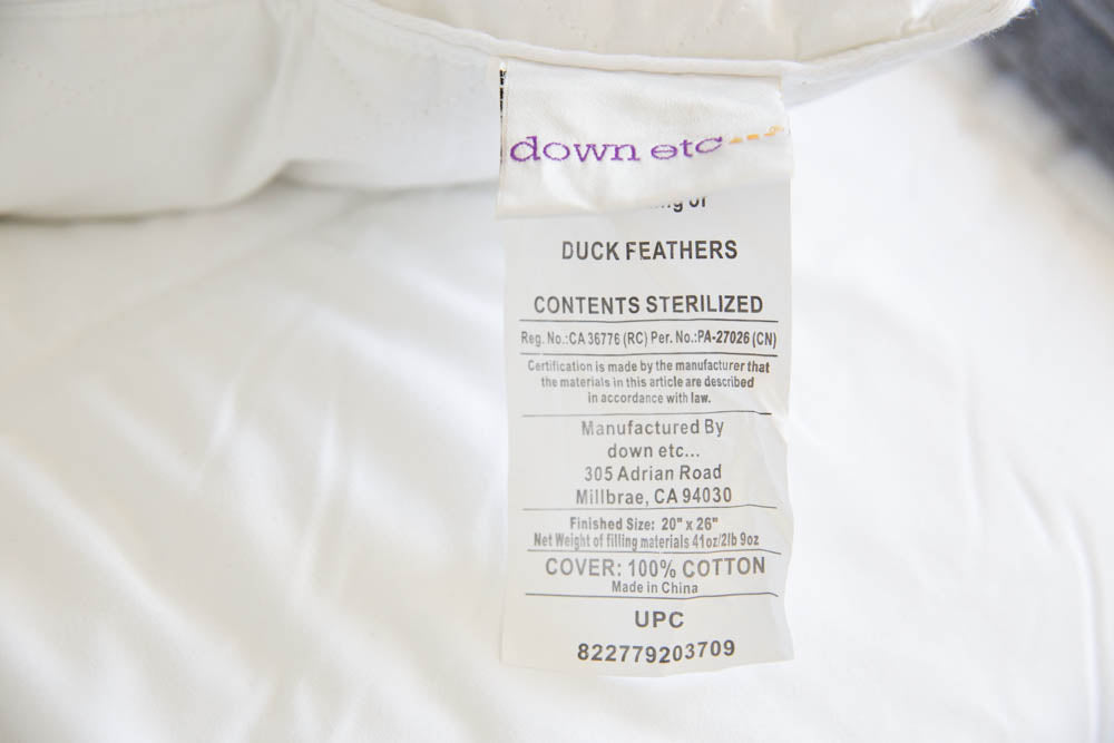 Premium Diamond Support Feather & Down Pillow - Medium Firm for Neck & Back Pain Relief - Perfect for Side Sleepers & Stomach Sleepers - Luxury Hotel Quality Bedding for Ultimate Comfort