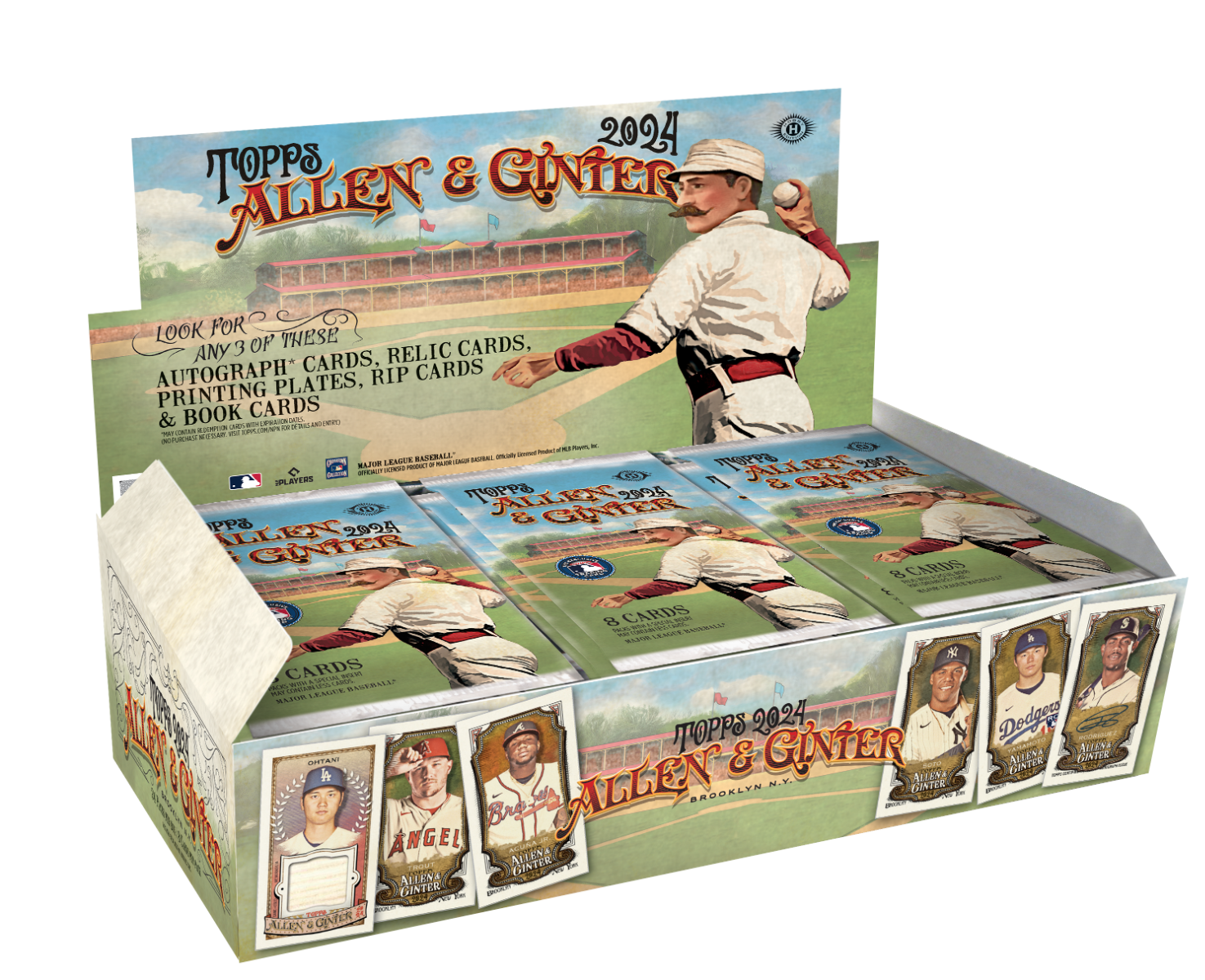 2024 Topps Allen & Ginter Baseball Trading Cards Hobby Pack - Collectible Sports Cards for Baseball Fans & Card Collectors - Perfect for Trading, Collecting & Displaying