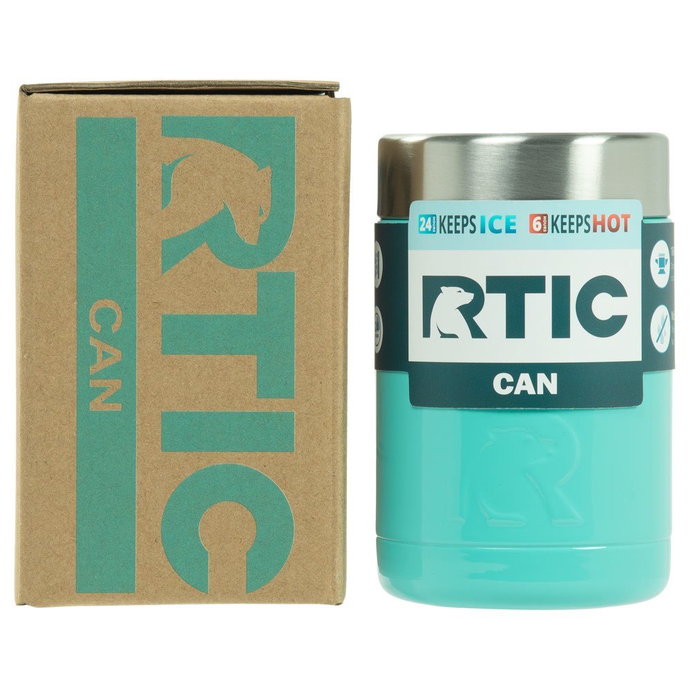 RTIC 12 oz Teal Vacuum Insulated Can Cooler for Camping & Outdoors