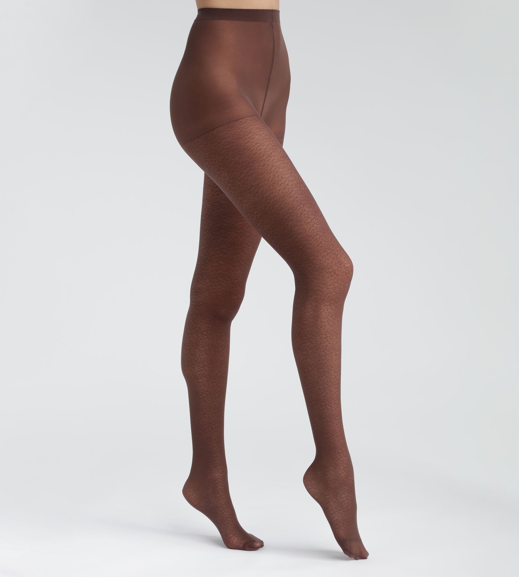 Women's Semi-Opaque Leopard Print Tights - Dim Style Fashion Hosiery for Casual Wear, Office & Night Out