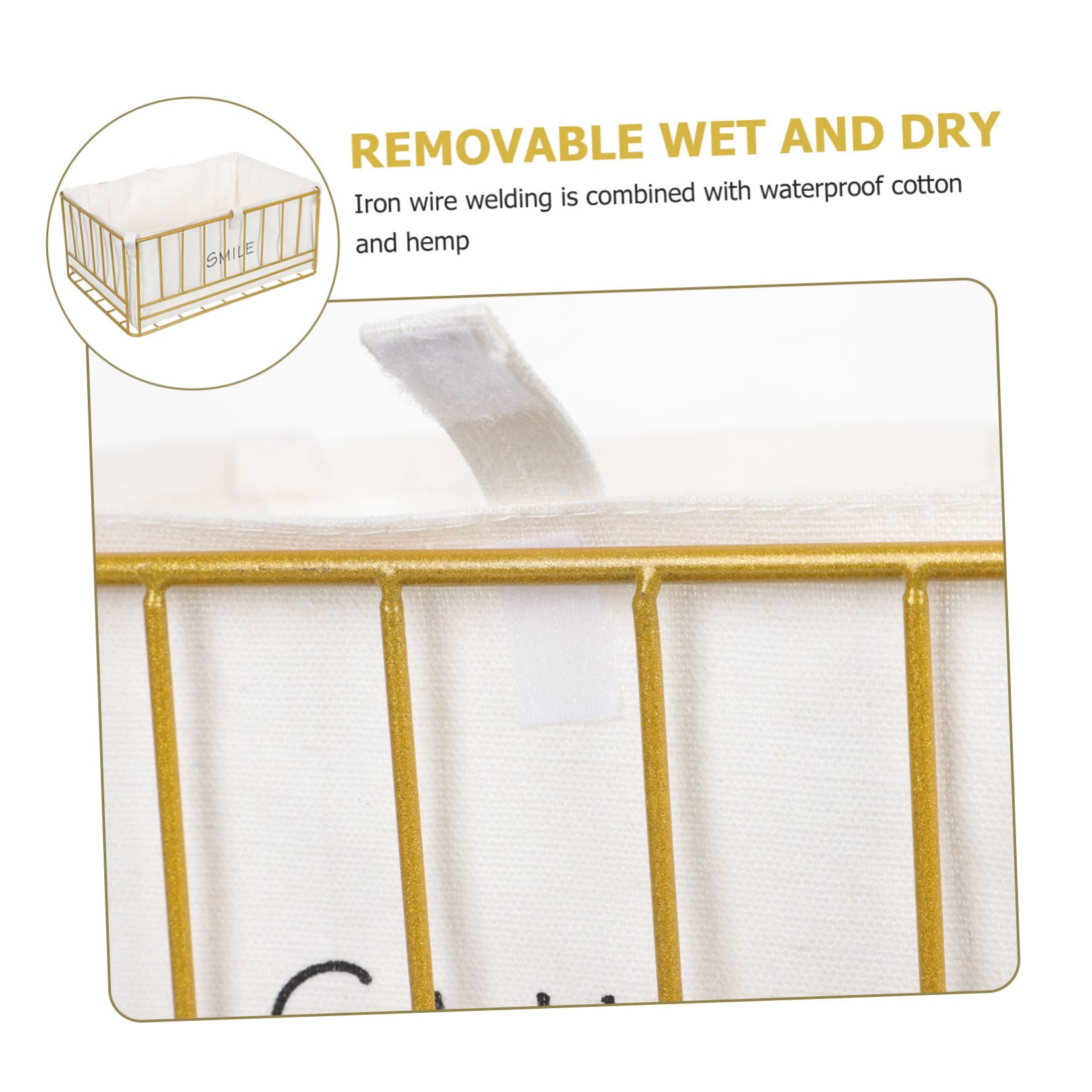 Zerodeko Wire Storage Basket with Fabric Liner - Multifunctional Organizer for Desk, Pantry & Home Office | Perfect for Organizing Supplies, Kitchen Items & Office Accessories